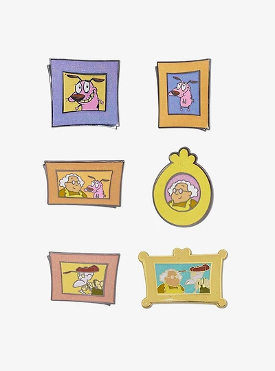 Courage the Cowardly Dog Mystery Enamel Pin Blind Box Portrait Series
