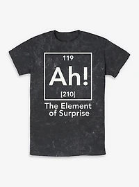 Ah Element Of Suprise Periodic Table Mineral Wash T-Shirt