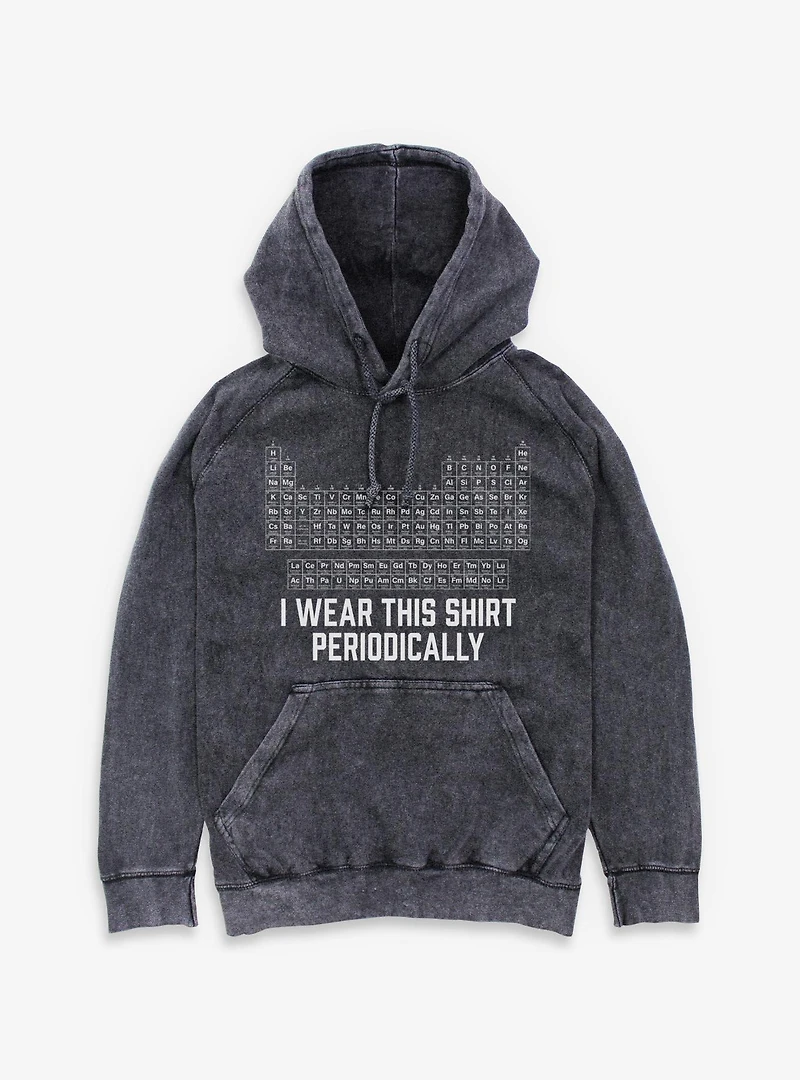 Wear This Periodically Periodic Table Mineral Wash Hoodie