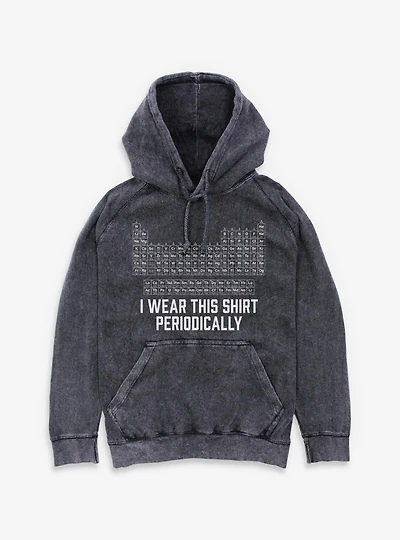 Wear This Periodically Periodic Table Mineral Wash Hoodie