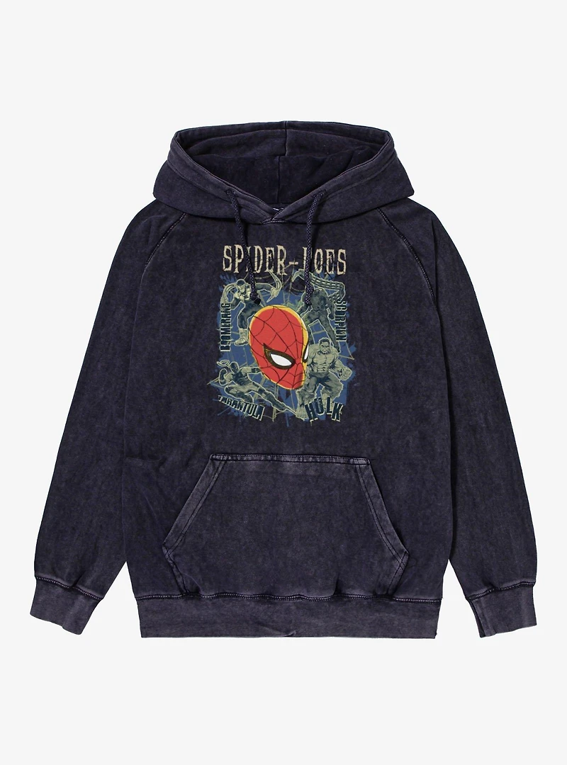 Marvel Spider-Man Brand New Day Spider-Foes Hulk Scorpion Boomerang Tarantula Mineral Wash Hoodie