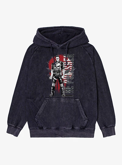 Marvel Spider-Man Brand New Day The Punisher Skull Mineral Wash Hoodie