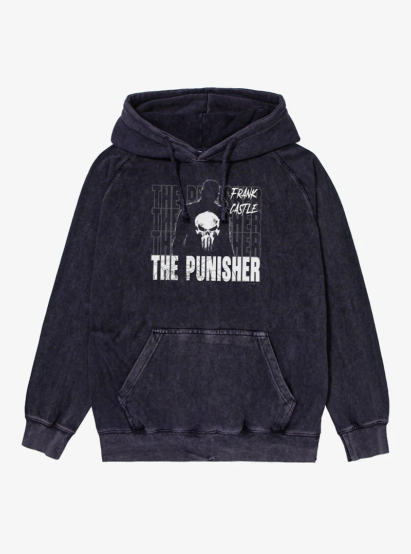 Marvel Spider-Man Brand New Day Frank Castle The Punisher Mineral Wash Hoodie