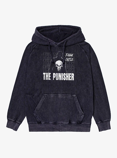 Marvel Spider-Man Brand New Day Frank Castle The Punisher Mineral Wash Hoodie