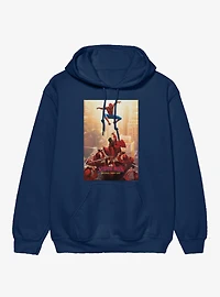 Marvel Spider-Man Brand New Day Leaping Vs The Hand Poster Hoodie