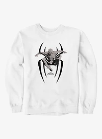 Marvel Spider-Man Brand New Day Leap On Logo Grayscale Sweatshirt