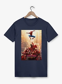 Marvel Spider-Man Brand New Day Leaping Vs The Hand Poster T-Shirt
