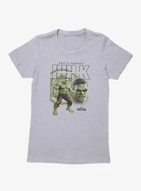 Marvel Spider-Man Brand New Day Bruce Banner Hulk Angry Close Up Icon Womens T-Shirt