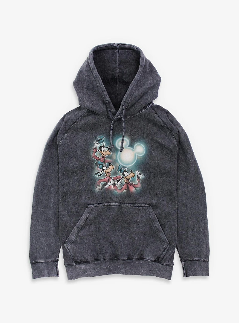 Disney Goofy Mickey Moon Mineral Wash Hoodie BoxLunch Exclusive