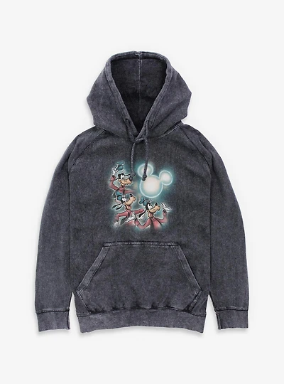 Disney Goofy Mickey Moon Mineral Wash Hoodie BoxLunch Exclusive
