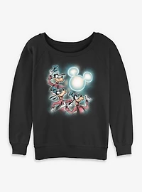Disney Goofy Mickey Moon Womens Slouchy Sweatshirt BoxLunch Exclusive