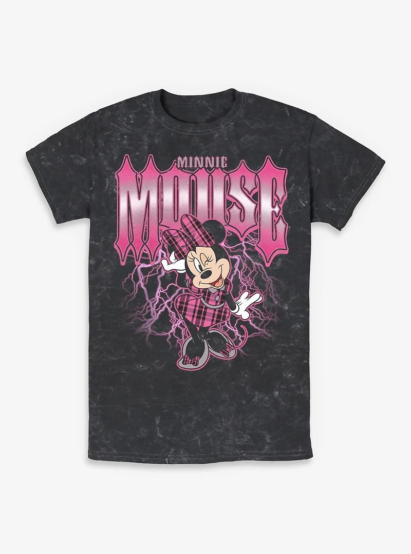 Disney Minnie Mouse Lightning Mineral Wash T-Shirt BoxLunch Exclusive