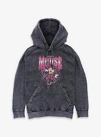 Disney Minnie Mouse Lightning Mineral Wash Hoodie BoxLunch Exclusive