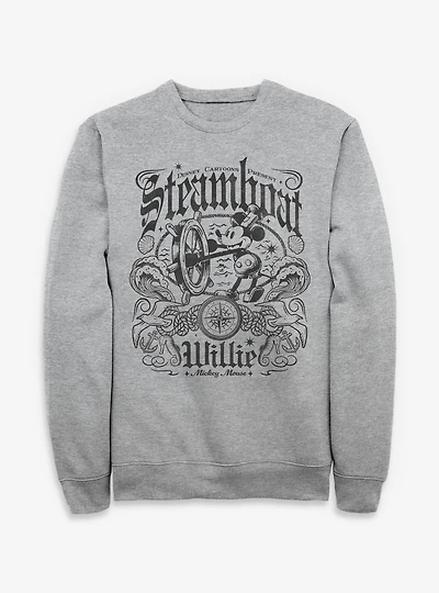 Disney Steamboat Willie Mickey Mouse Sweatshirt BoxLunch Exclusive
