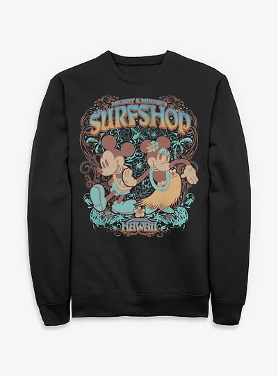 Disney Mickey Mouse & Minnie Surfshop Hawaii Sweatshirt BoxLunch Exclusive