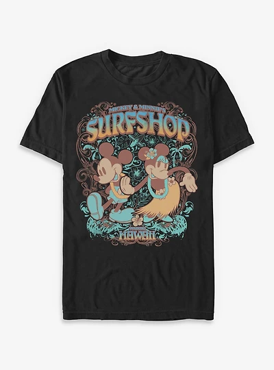 Disney Mickey Mouse & Minnie Surfshop Hawaii T-Shirt BoxLunch Exclusive