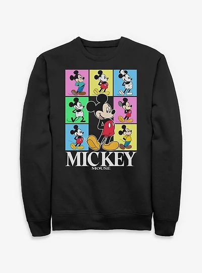 Disney Mickey Mouse Color Block Sweatshirt BoxLunch Exclusive