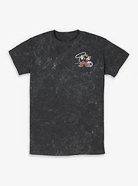 Disney Mickey Mouse Western Cowboy Lasso Rope Mineral Wash T-Shirt BoxLunch Exclusive