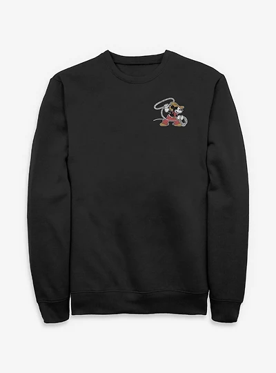 Disney Mickey Mouse Western Cowboy Lasso Rope Sweatshirt BoxLunch Exclusive