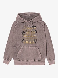 Fourth Wing The Empyrean Classic Quote Mineral Wash Hoodie
