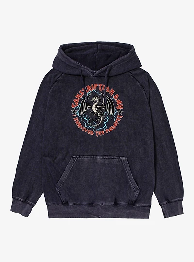 Fourth Wing The Empyrean Conscription Day I Survived Mineral Wash Hoodie
