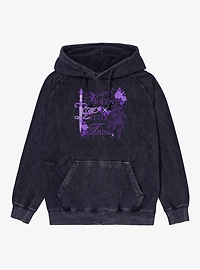Fourth Wing The Empyrean Purple Little Thing Mineral Wash Hoodie