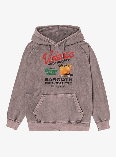 Fourth Wing The Empyrean Apothecary Orange Juice Mineral Wash Hoodie