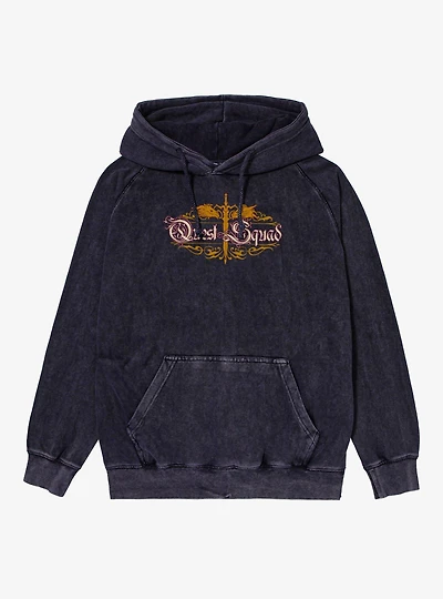 Fourth Wing The Empyrean Quest Squad Sword Dragon Mineral Wash Hoodie