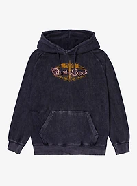 Fourth Wing The Empyrean Quest Squad Sword Dragon Mineral Wash Hoodie