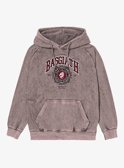 Fourth Wing The Empyrean Basgiath War College Dragon Riders Mineral Wash Hoodie