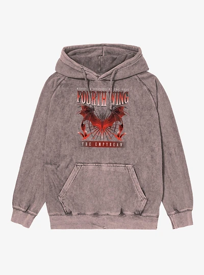 Fourth Wing The Empyrean Riders Dragons Of Vale Mineral Wash Hoodie