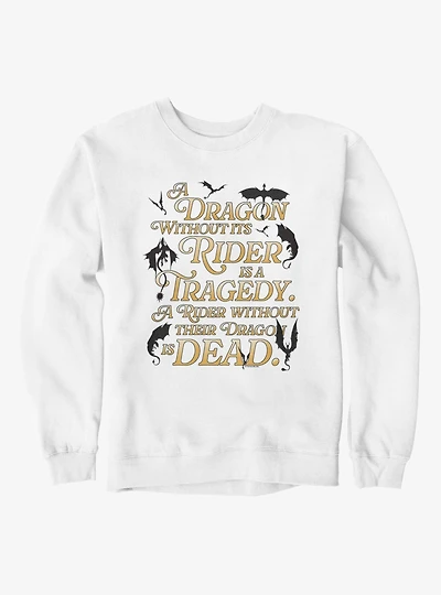 Fourth Wing The Empyrean Classic Quote Sweatshirt