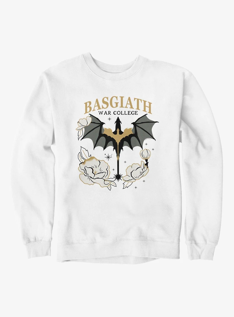 Fourth Wing The Empyrean Basgiath War Yellow Retro Sweatshirt