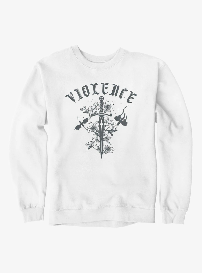 Fourth Wing The Empyrean Violence Sword Retro Sweatshirt