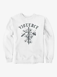 Fourth Wing The Empyrean Violence Sword Retro Sweatshirt