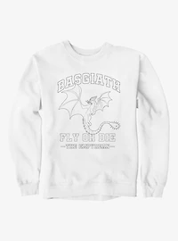 Fourth Wing The Empyrean Basgiath Fly Or Die Outlined Sweatshirt