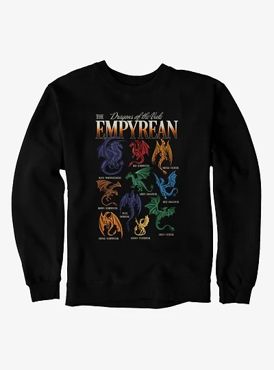 Fourth Wing The Empyrean Dragons Of Vale Retro Sweatshirt