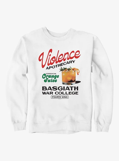 Fourth Wing The Empyrean Apothecary Orange Juice Sweatshirt