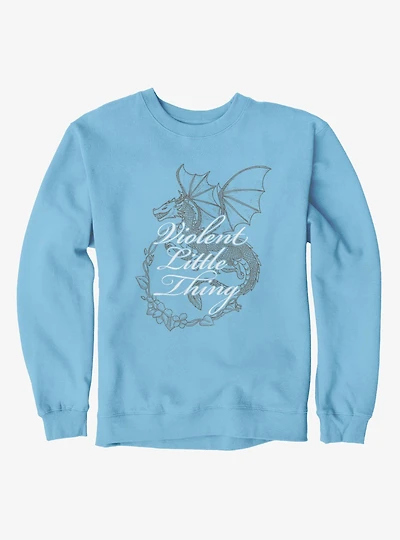 Fourth Wing The Empyrean Violent Little Thing Dragon Floral Sweatshirt
