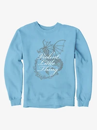 Fourth Wing The Empyrean Violent Little Thing Dragon Floral Sweatshirt