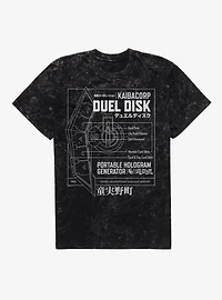 Yu-Gi-Oh! Duel Monsters Disk Blue Prints Mineral Wash T-Shirt BoxLunch Exclusive