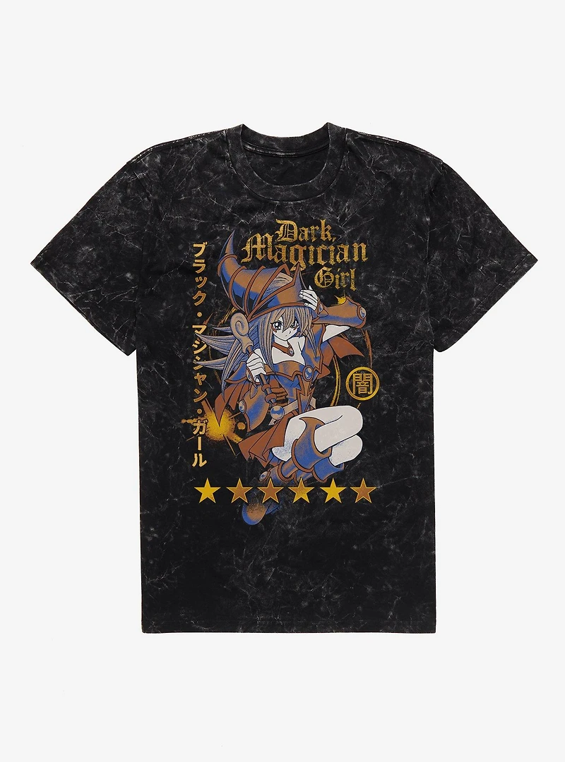 Yu-Gi-Oh! Duel Monsters Dark Magician Girl Gold Mineral Wash T-Shirt BoxLunch Exclusive