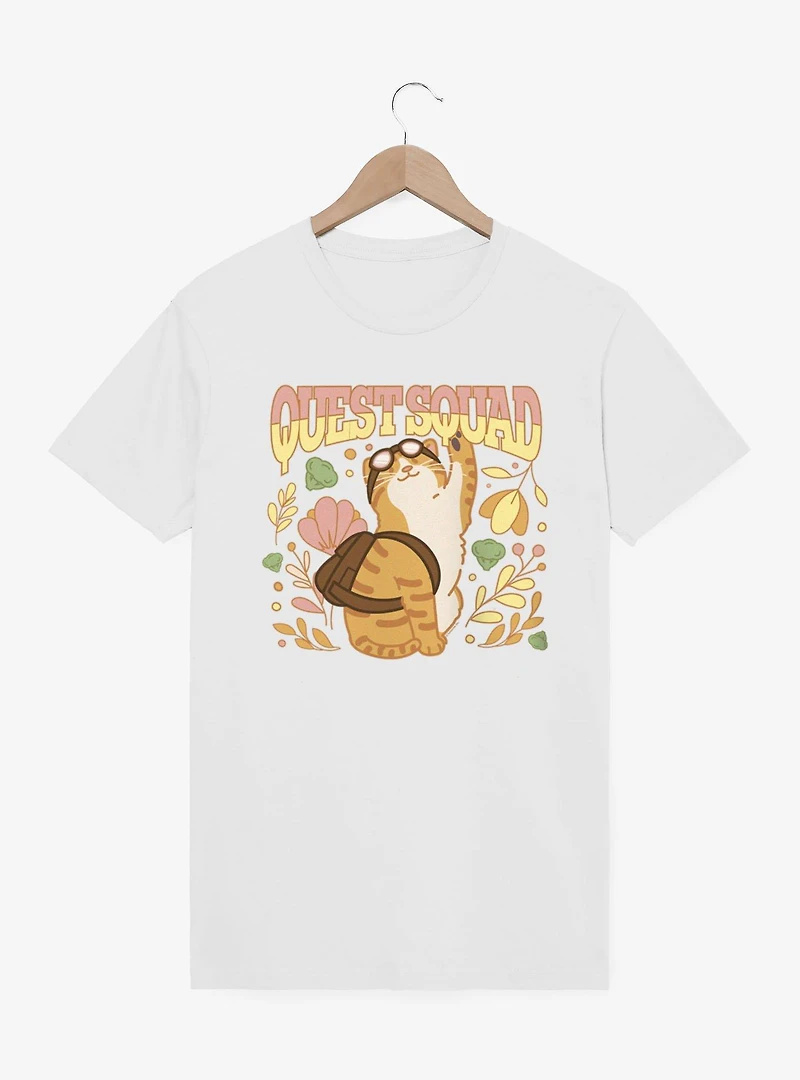 Fourth Wing The Empyrean Quest Squad Cute Goggles Cat T-Shirt