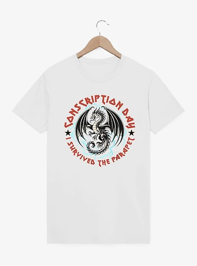 Fourth Wing The Empyrean Conscription Day I Survived T-Shirt