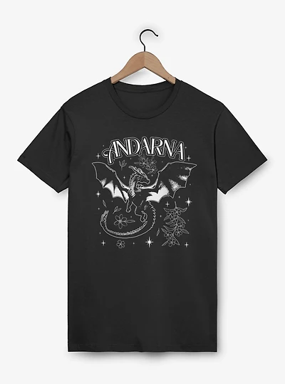 Fourth Wing The Empyrean Andarna Aesthetic Outlined T-Shirt