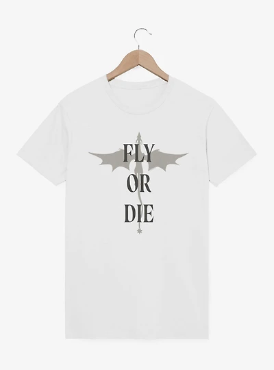 Fourth Wing The Empyrean Fly Or Die Minimalist Dragon T-Shirt