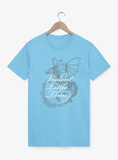 Fourth Wing The Empyrean Violent Little Thing Dragon Floral T-Shirt