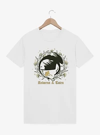 Fourth Wing The Empyrean Andarna Tairn Floral Wreath Dragon T-Shirt