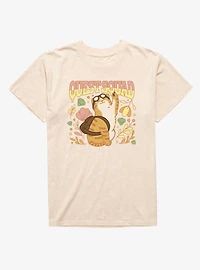 Fourth Wing The Empyrean Quest Squad Cute Goggles Cat Mineral Wash T-Shirt