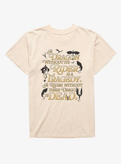 Fourth Wing The Empyrean Classic Quote Mineral Wash T-Shirt